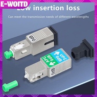 E-WOITD 1Pc APC Male To UPC Female Optical Fiber Adapter 0dB Attenuator 1200NM 1600NM Mutual Convers