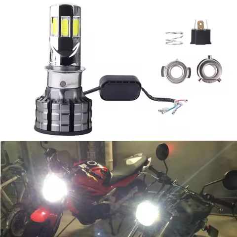 KEVANLY 360 Degree 6 COB Led Motorcycle LED Headlight Bulb M06E H4 HS1 BA20D P15D H6 35W for Motorbi