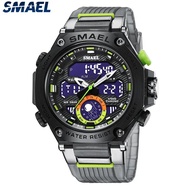 SMAEL 8069 Sport Military Army Clock Alarm Dual Display LED Electronic Watch Waterproof Watches For Men Quartz Wristwatches