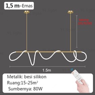 Lampu Gantung Restoran Nordic Lampu Sederhana Modern Lampu Meja Mewah Lampu Strip LED Bar