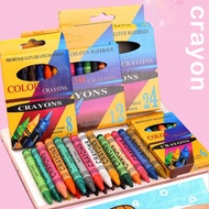 Color Crayon Art Oil Pastel 6/12/24 Color Children's Painting Pen Non-Stick Washable SG105