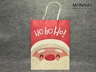 Hohoho Christmas Paper Bags Santa Claus Gift Carrier Present Wrappers (4pcs)