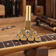 ICRAFT Guitar Presser, Brass Brass Color Fret Press Tool, Premium Fret Press Caul For Fret Leveling
