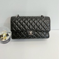 Chanel CF25 黑銀荔枝牛
