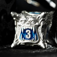 D DND Running Group Dice Set COC Dungeon and Dragon D & D Crew RPG Metal Dice D20 Multi-Face Table