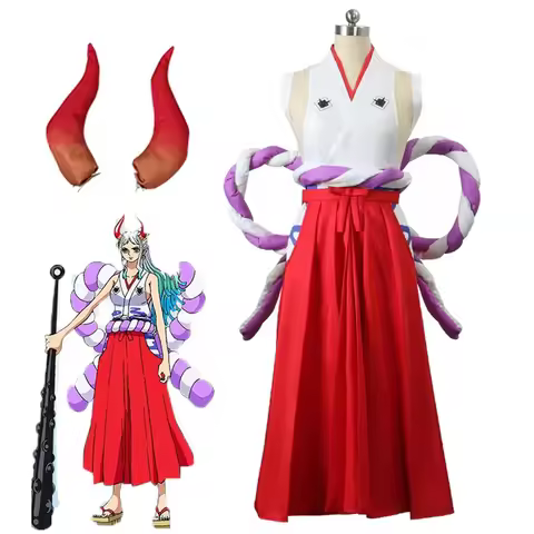 Womens Anime OnePiece Vest and Pants Cosplay Costume Yamato Nico Robin Adult Outfits Halloween Carni