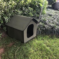 QM🏅Outdoor Cat Nest Stray Cat Outdoor Waterproof and Rainproof Moisture-Proof Dog House Cat House Fixed Hidden Villa Ten