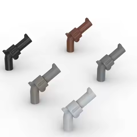 MOC 10PCS Handheld Black Pistol 30132 Building Blocks Kit Arms Props Bricks Particle DIY Toys Childr