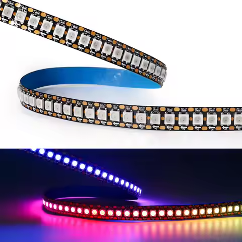 WS2812B WS2813 WS2815 5050 RGB Smart LED Strip WS2812 individual Addressable IC 144pixels/Leds/m Tap