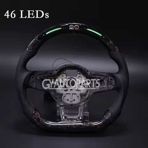 Fit for VW LED Golf 7 7.5 R MK7 Mk7.5 GTI GTE GTD Scirocco Polo GTS R Line DSG Carbon Fiber Steering
