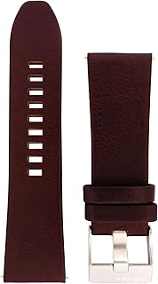 Men's Watches 27 mm Brown Leather Original Replacement Strap for DZ1206, brown, Classic
