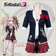 PS2 Danganronpa Cosplay Costume - Enoshima Junko Wig & Uniform Set