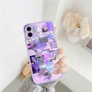 [U80] Lilac Glass Softcase iphone 6 6s 6+ 6s+ 7 8 7+ 7+ X XS Max XR 11 11 Pro Max 12 Pro Max 13 Pro 