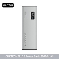 CUKTECH No.15 Power Bank 20000mAh PB200P 150W 3-Port Output Portable Screen Display Power Bank For Macbook iPhone 14 Xiaomi