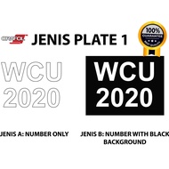 Sticker Plate Depan Motor Sticker Cutting ( Lulus JPJ / Ukuran JPJ )