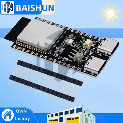 ESP32-C5-DevKitC-1 Development Board N4R2 With Dual-Band 2.4G/5G WiFi+Bluetooth ESP32-C5 TYPE-C Modu