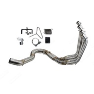 PR2 Exhaust Pipe HONDA CBR650F CB650F CBR650R CB650R Long Outlet Under The Footrest 2-Inch