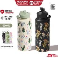 MODOFO 1000ML Tumbler Termos Tahan Sejuk Thermos Water Bottle Birthday Gift/Souvenir Portable Cup St