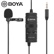 BOYA BY-M1 Pro Universal Lavalier Microphone Clip On Vlog Mic for Smartphone DSLR Camcorder Audio Recorder