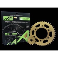 [ GOLD ] Y16ZR Y16 / Y15ZR Y15/ FZ150 428H AJI RACING SPROCKET SPOKET ( 6HOLE SCREW ) 14T-15T & 35T-