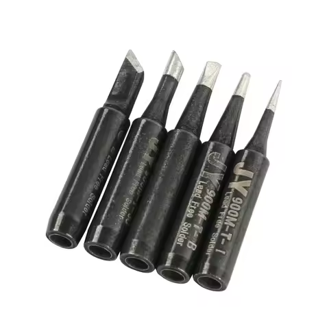 5PCS/Lot JY BLACK Lead-Free Soldering Solder Iron Tips 900M-T-I B K 2.4D 3C for Hakko 936 Fx888/888D