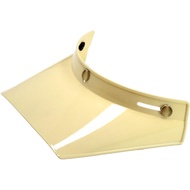 MARUSHIN Universal Long Square Visor for Motorcycle Helmet with 3-Point Attachment - Black/Ivory