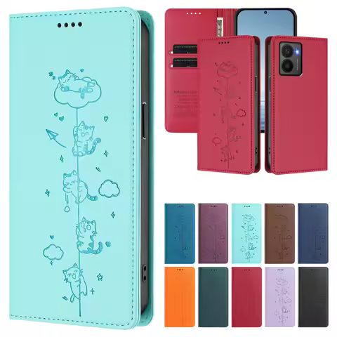Cat Leather Flip Wallet Case For Nokia HMD Skyline Fuison C02 C10 C12 C20 C22 C30 X30 X20 X10 G400 R