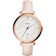 FOSSIL Jacqueline 羅馬佳人時尚女錶-玫瑰金框x粉/36mm ES3988