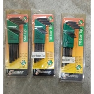 BONDHUS TR-STAR TIP(TORX) TORX KEY SET T9-T40 ( TAMPER RESISTANT)