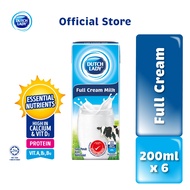 [Pack of 6] Dutch Lady UHT Milk Full Cream 200ml [Exp 25 Aug 2025 &/ Later]