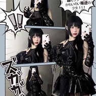 [Shop Hot Sale] Sexy Pure Desire Cute Patent Leather Skirt cos Halloween Costume Succubus Dress Unif