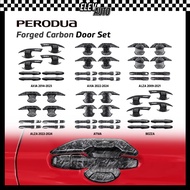 PERODUA Series Forged Carbon Door Handle Bowl Cover Trim Accessories Gearup Bodykit Axia Alza Aruz Ativa Bezza Myvi