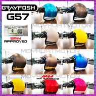 Grayfosh G57 Era 3 Pin Helmet X dot Gracshaw Replica MS88 SGV99 Multi-Colour Removable Sponge Cafe R