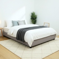Furniture Mart OWEN queen size fabric platform bed base/ katil queen/ queen bed frame/ divan bed
