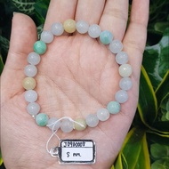 หยก พม่า แท้ Jade กำไล ประคำหยก (Jade Beads Bracelet) พม่า (Myanmar) 8 mm.