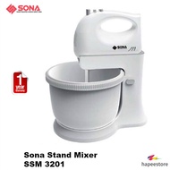 Sona Stand Mixer - SSM3201 (1 Year Local Warranty)