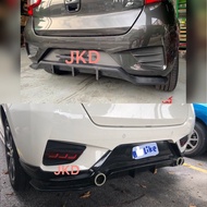 MYVI 2018 GEN 3 REAR DIFFUSER/LIP JS RACING V3 WITH EXHAUST DUMMY & TAKERO