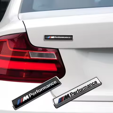Metal Car Vehicle Rear Trunk Body Sticker Emblem Badge Decoration Sticker For BMW M E36 E60 E90 X2 X