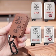 Handmade genuine leather key case for Toyota Altis 2.0V, Camry3.5, Venza, Landcruiser Prado 2010