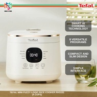 Tefal RK5151 Mini Fuzzy Logic Rice Cooker 0.7L Smart AI Cooking Technology Simple Interface RK5151 P