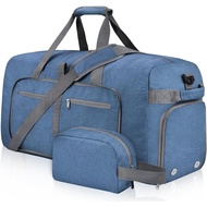 Felipe Varela Duffle Bag with Shoes Compartment and Adjustable Strap,Foldable Travel Duffel Bags for