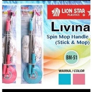 HANDLE SPIN MOP LION STAR/ TONGKAT GAGANG SPIN MOP LIVINA LION STAR BM-51