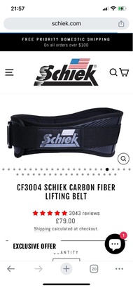 Schiek CF3004 S碼 腰帶 99%new