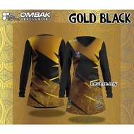 Gold Black Baju Muslimah Labuh Jersey Murah Plus Size Jersey Baju Jersi Muslimah Microfibre Ombak Ex
