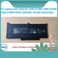 ️[Genuine battery] dell Latitude 7480 E7480 7380 E7380 7280 E7280 F3YGT DM3WC MYJ96 DJ1J0 60w batter