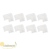 WISDOM 8pcs LED Strip Light Connector, Transparent COB COB Connector, Easy Solderless LED Connector 