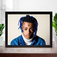 XXXTentacion Poster Singer Rap Photo Frame Table Room Frame Decorative Painting Dormitory Mural Core