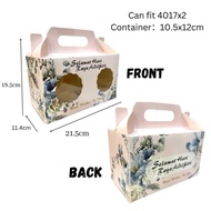 (🔥88%OFF🔥)10pcs cny box/ Raya box/4017container/Hari Raya Box/Raya kotak suitable for container 4017
