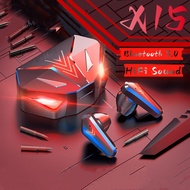 Earphone Bluetooth X15 Wireless Earbud 蓝牙耳机 Gaming Noise Cancelling Hifi Bass With Mic For iOS Andro