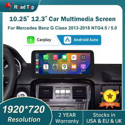 Wireless CarPlay Android Auto Multimedia Linux NTG4.5 NTG5.0 System Screen for Mercedes-Benz G Class